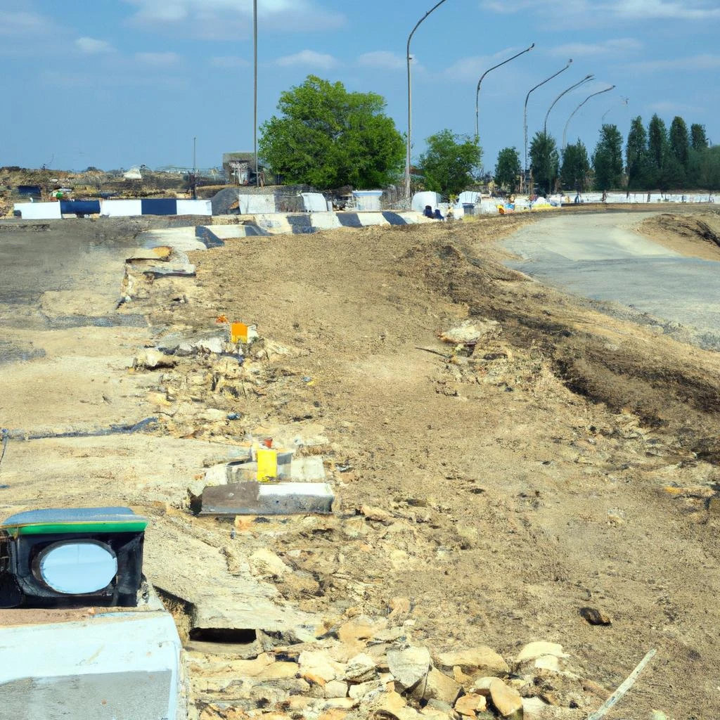 道路工事のプロセス
